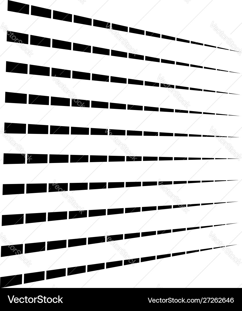 3d segmented dashed lines geometric pattern Vector Image