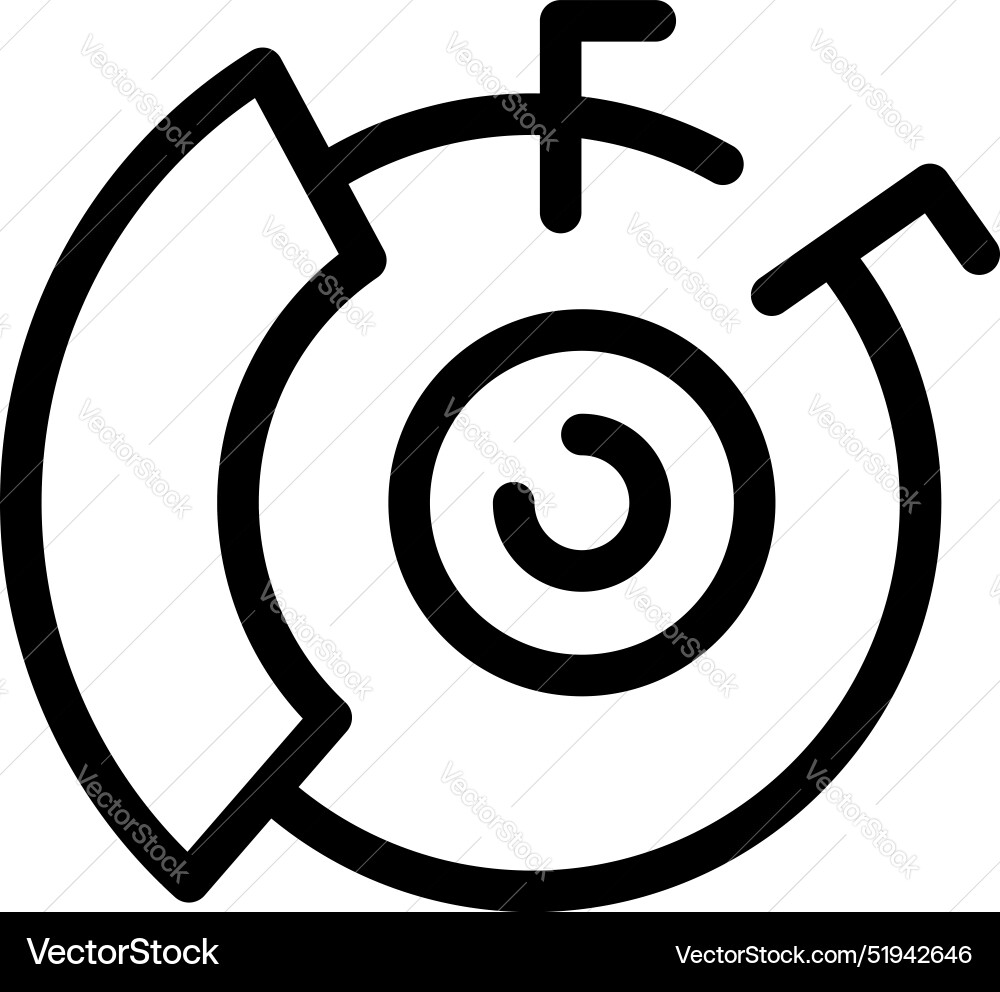 Abstract circular diagram showing data with arrows Abstract circular diagram showing data with arrows vector image