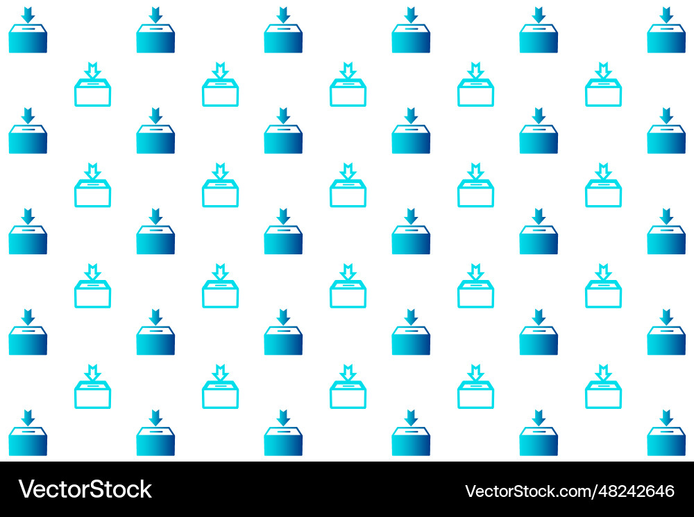 Abstract donate box pattern background vector image