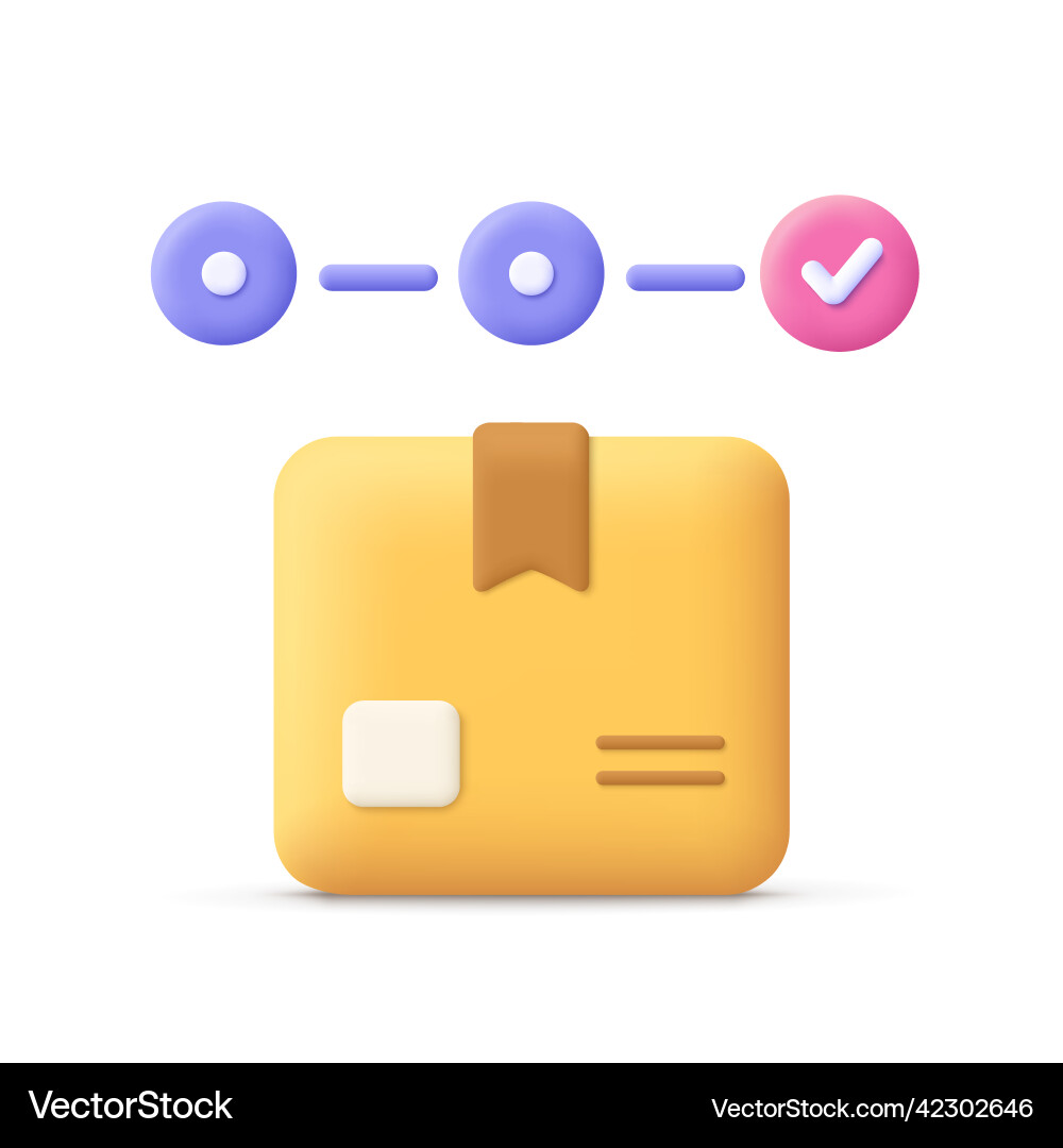 Cardboard box delivery package shipping Royalty Free Vector