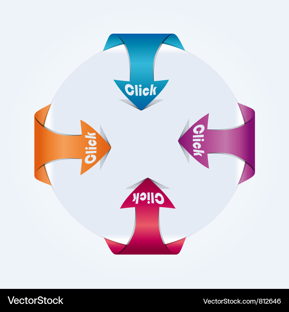 Click Arrows Collection Vector Image