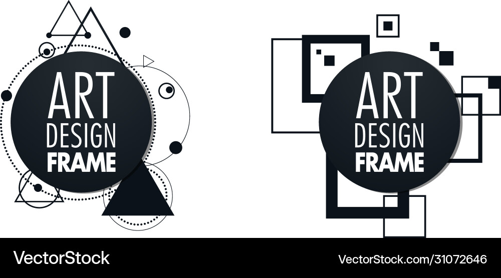 Frame for text modern art graphics Frame for text modern art graphics vector image