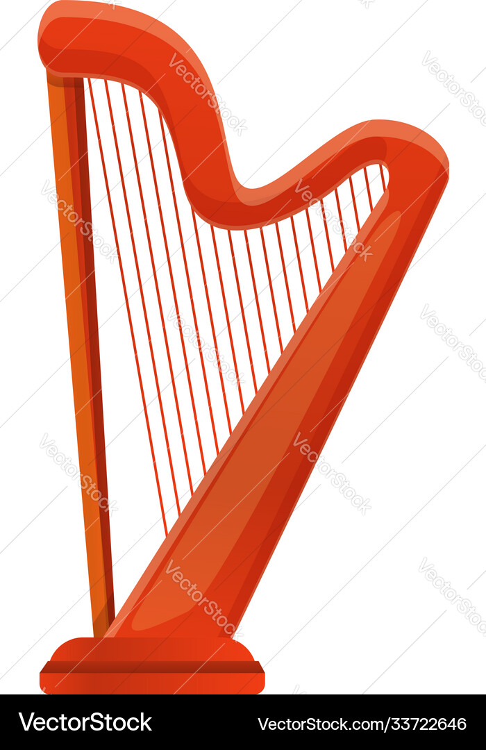 Harp irish icon Cartoon Stil Harp irish icon Cartoon Stil vektorbild