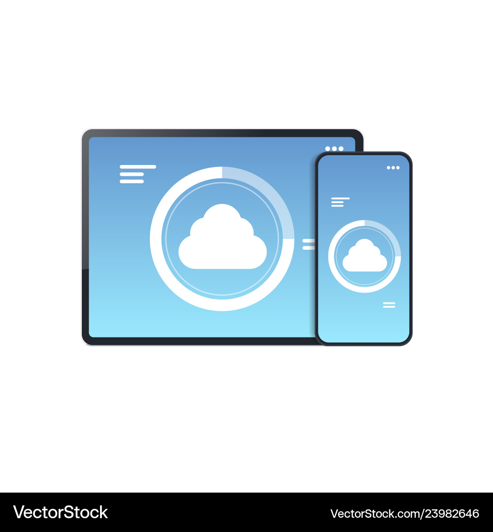 Internet connection mobile application cloud Internet connection mobile application cloud vector image
