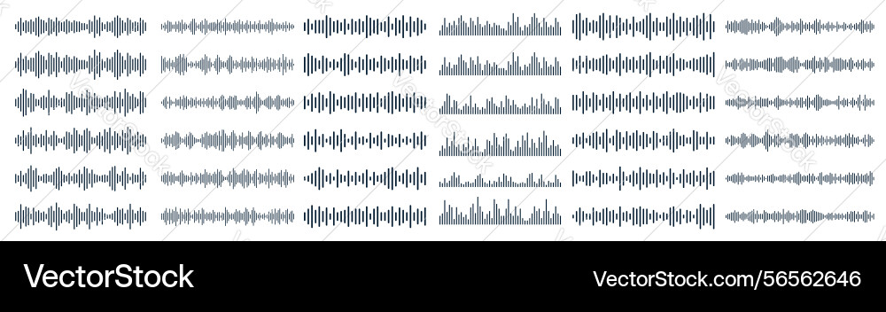 Podcast sound waves audio spectrum waveforms Podcast sound waves audio spectrum waveforms vector image
