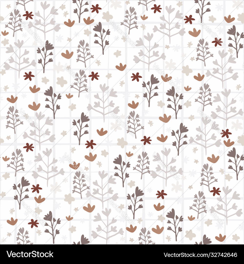 Spring seamless isolated pattern with forest Spring seamless isolated pattern with forest vector image