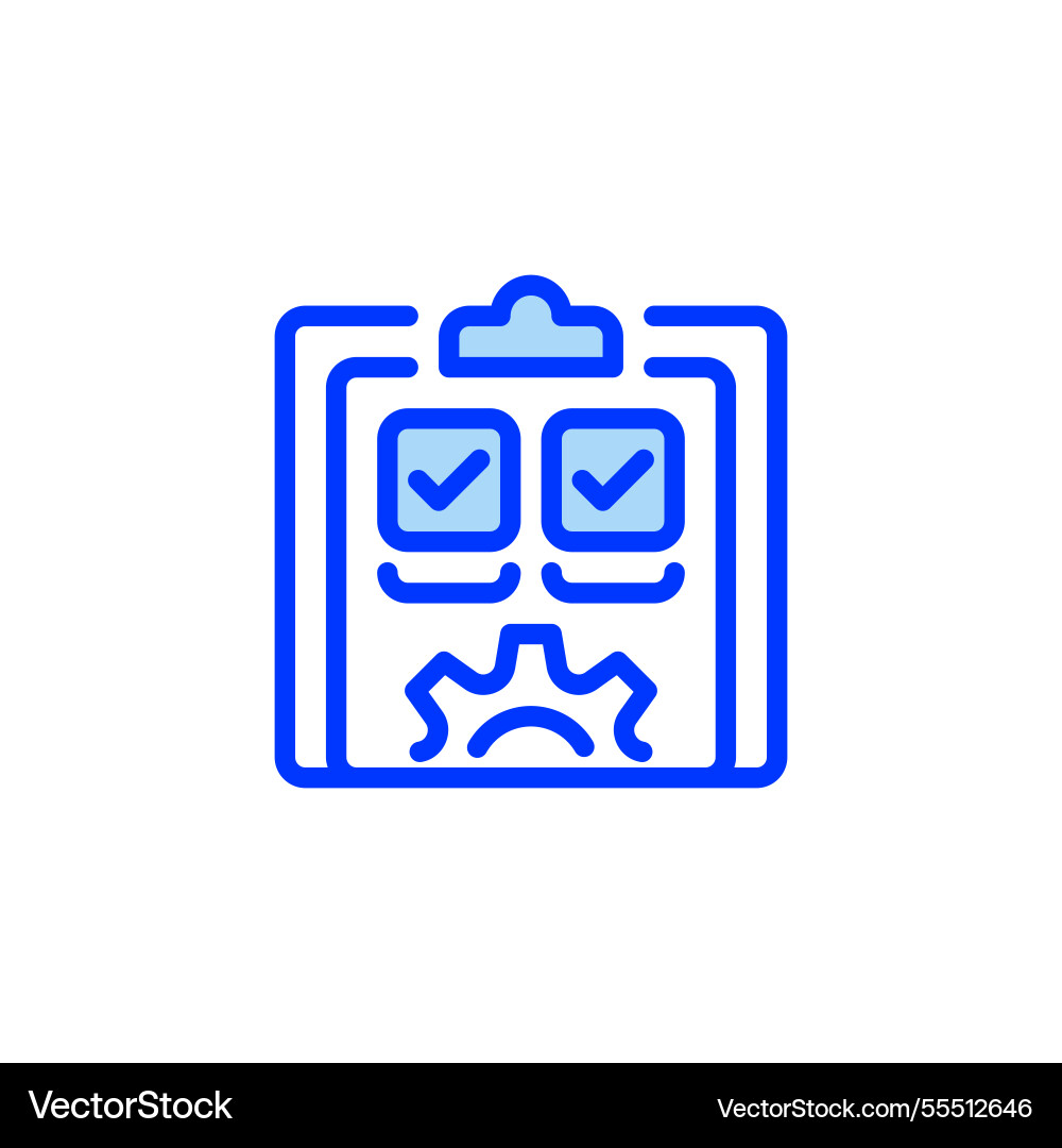 Task management filled line icon linear style Task management filled line icon linear style vector image