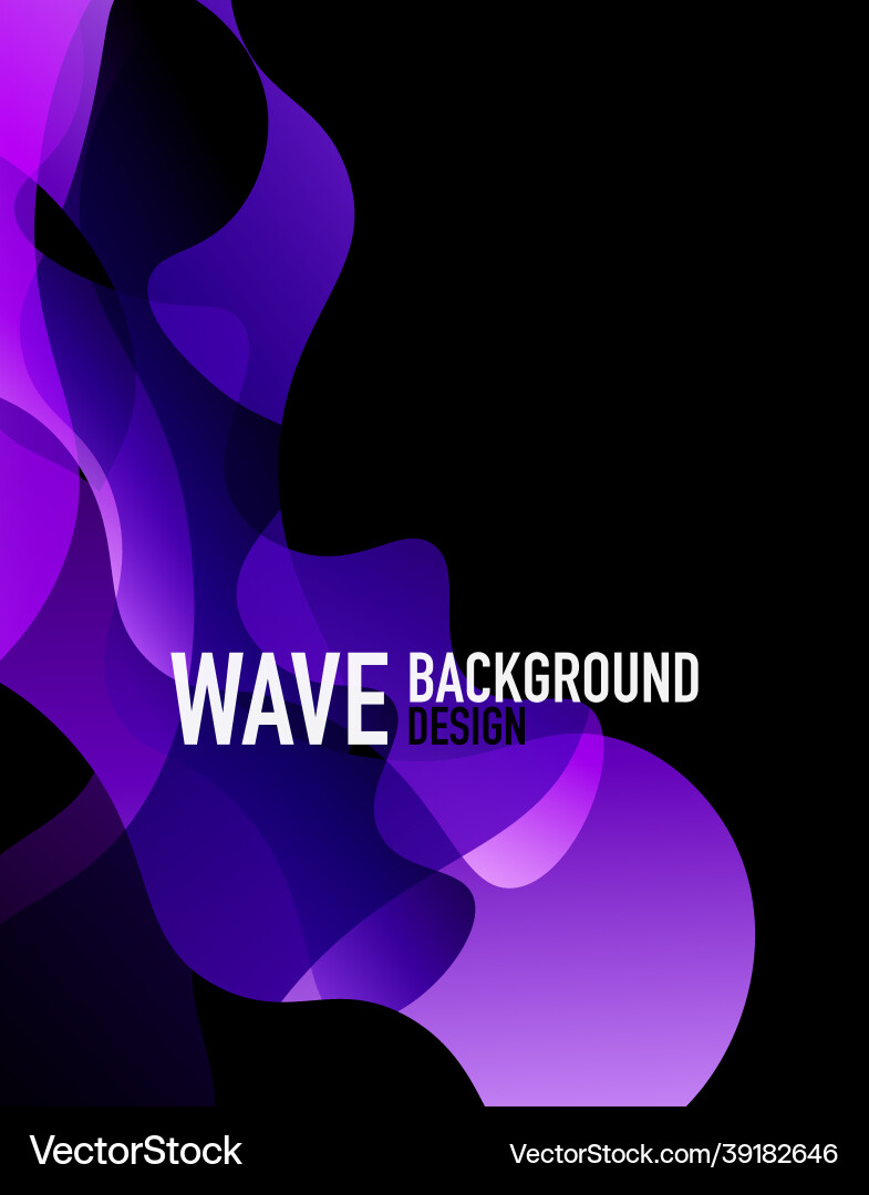 Vertical fluid gradient wave abstract background Vertical fluid gradient wave abstract background vector image