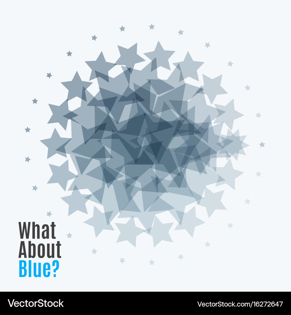 Abstract design elements with stars for fun vector image