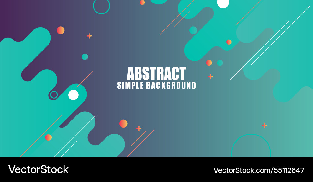 Abstract simple gradient geometric background vector image