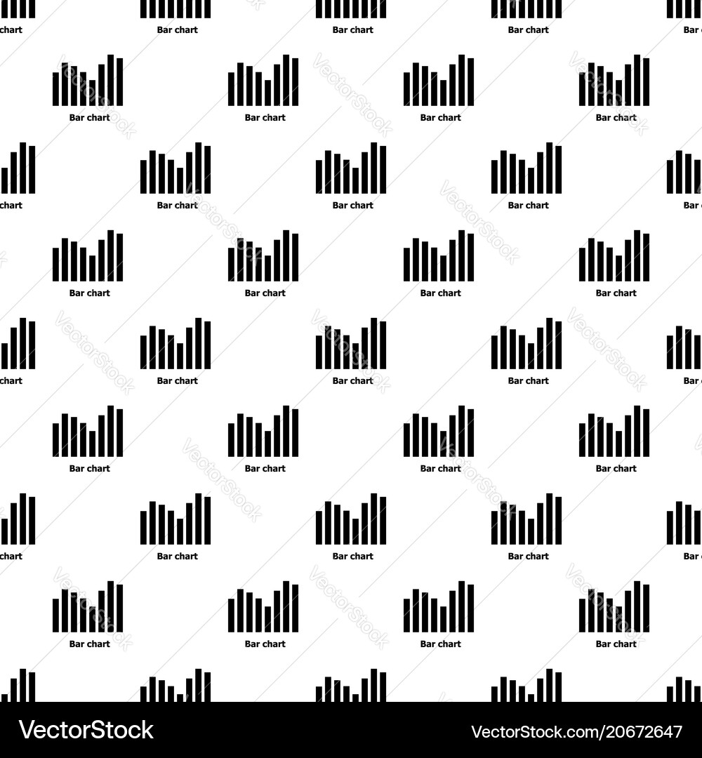 Bar chart pattern seamless Vector Image