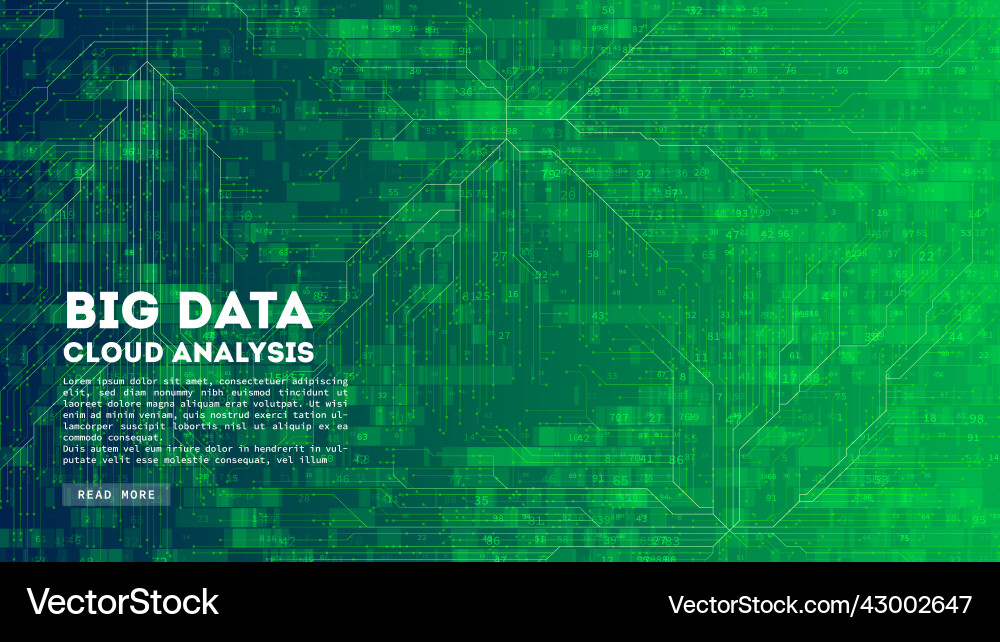 Big data cloud computing blockchain visualiztion Big data cloud computing blockchain visualiztion vector image