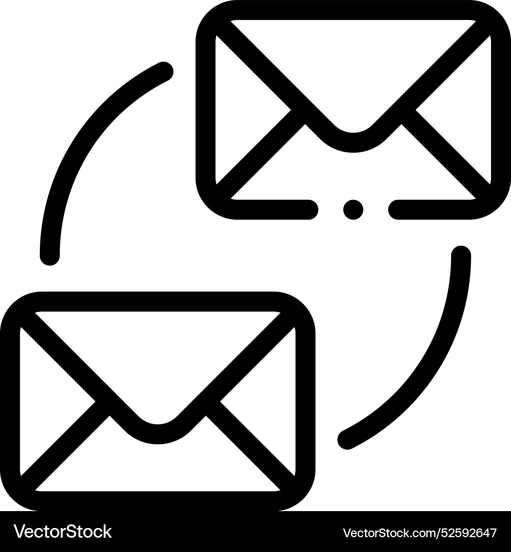 Conversation icon thin linear style design Conversation icon thin linear style design vector image