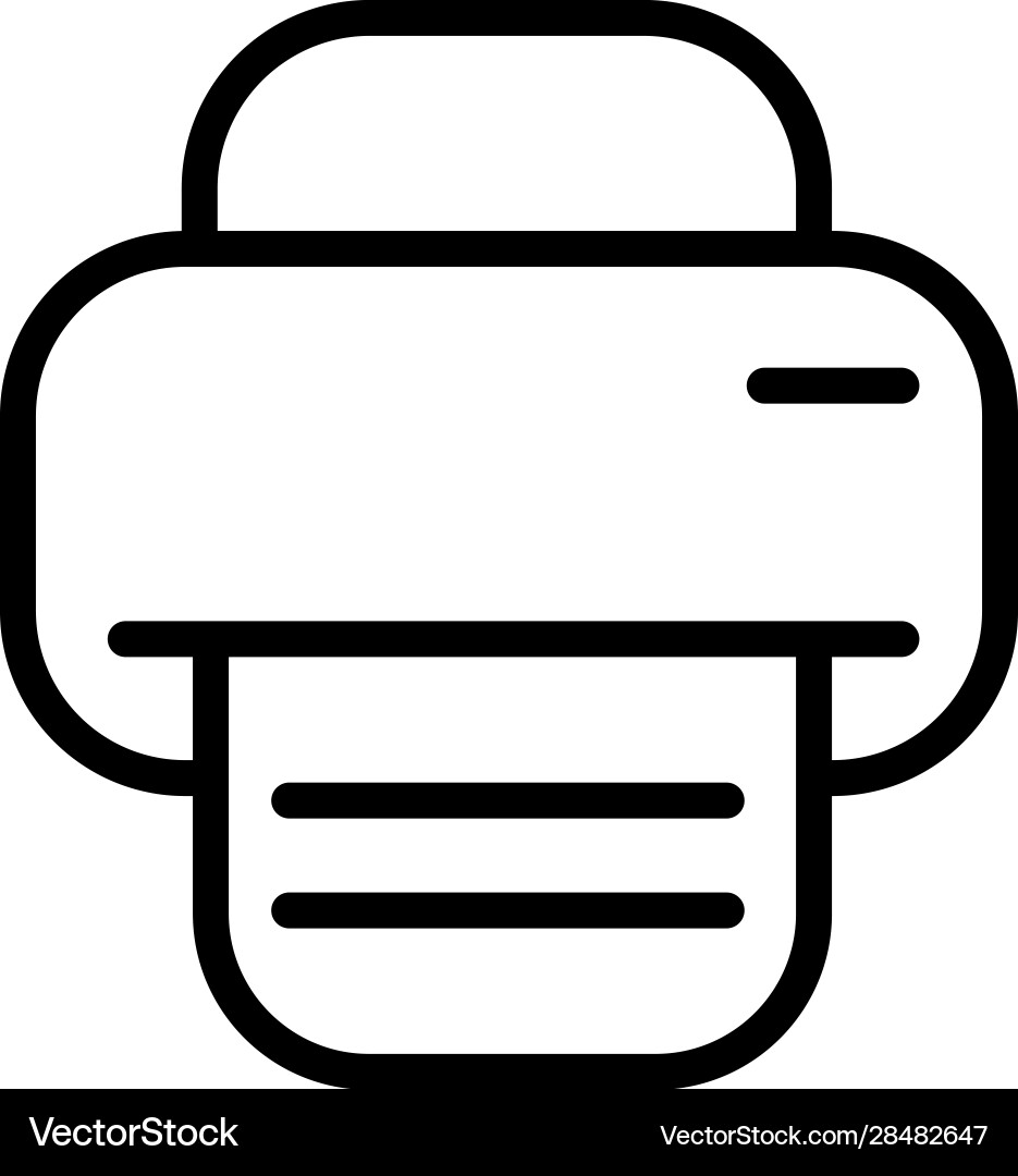 Document format page paper print printer icon vector image
