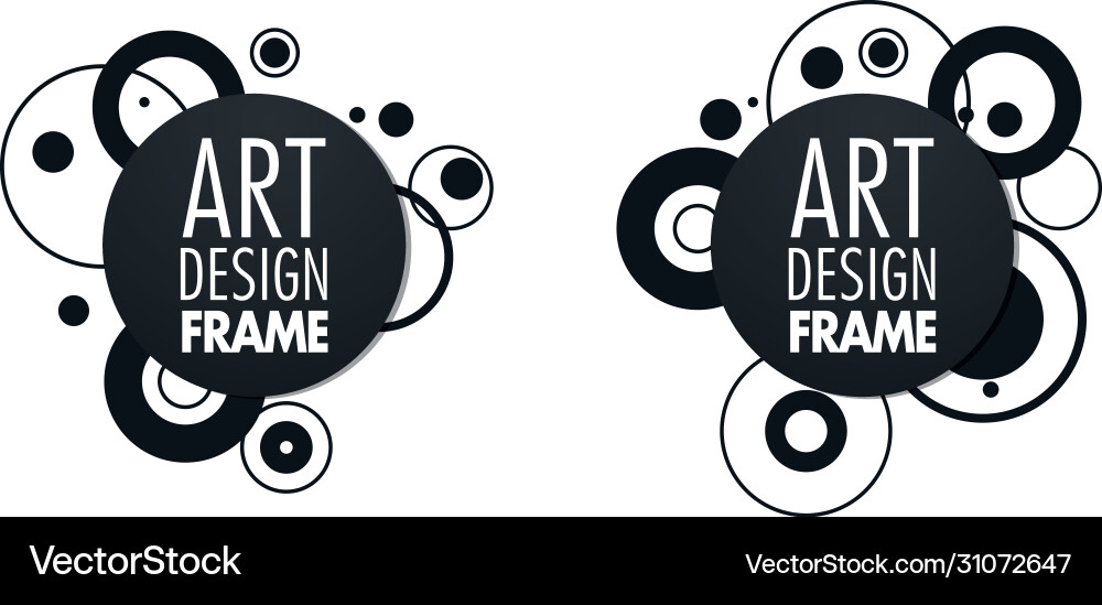 Frame for text modern art graphics Frame for text modern art graphics vector image