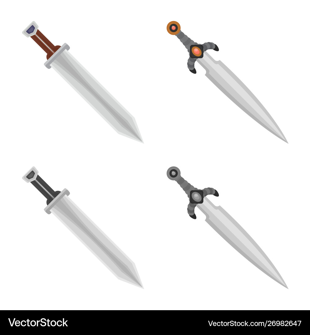 Isolated object game and armor symbol vector image