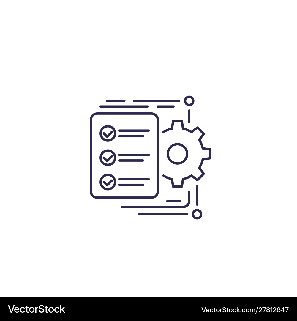 Process Workflow Icon Vector Image