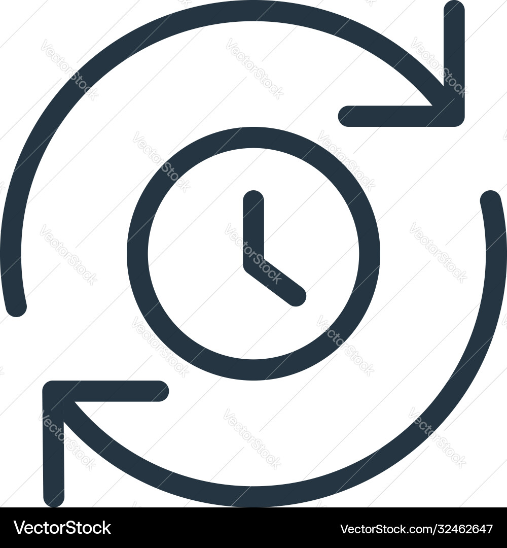 Queue icon isolated on white background outline Queue icon isolated on white background outline vector image