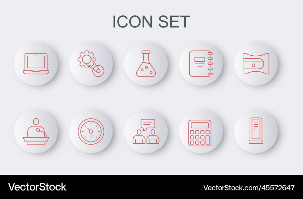 Set line locker or changing room gives lecture Vector Image
