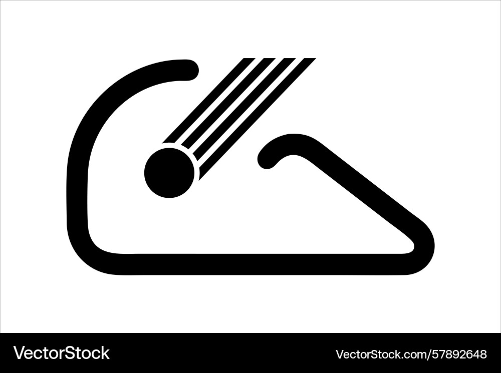 Abstract geometric shape with a circle Vector Image
