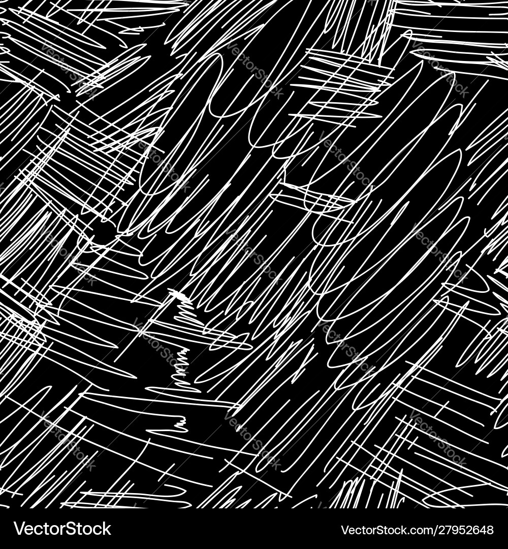 Chaotic Scribble Pattern vector image