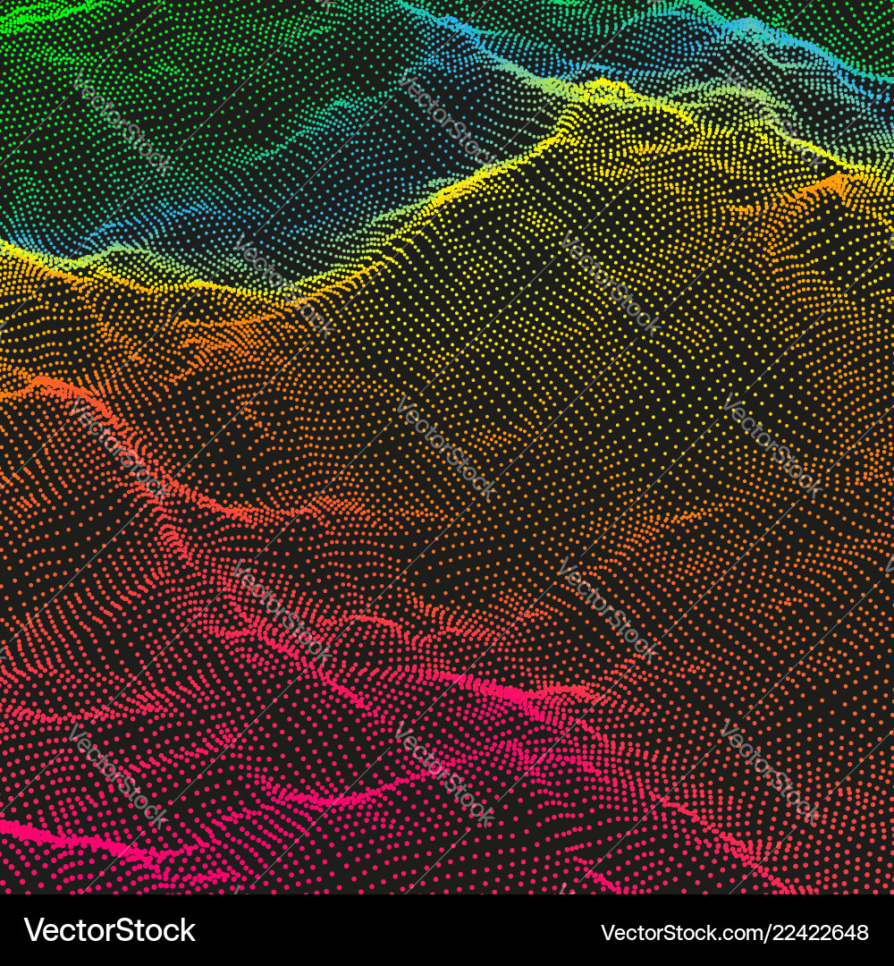 Dynamic Particle Texture vector image