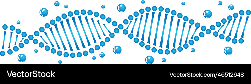 Flat dna vector image