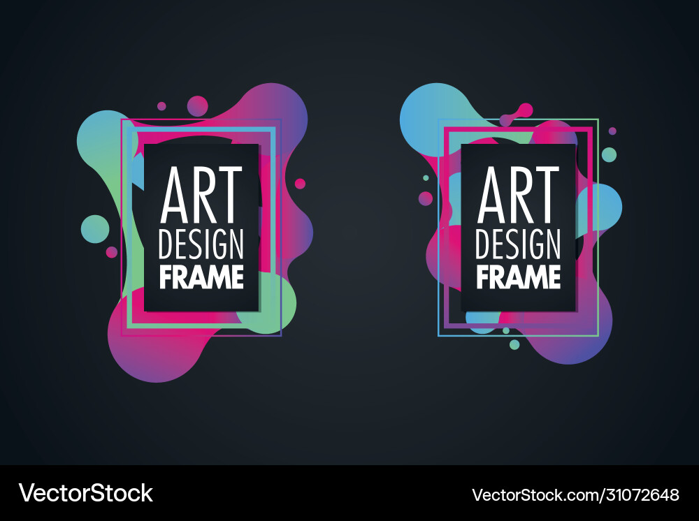 Frame for text modern art graphics Frame for text modern art graphics vector image