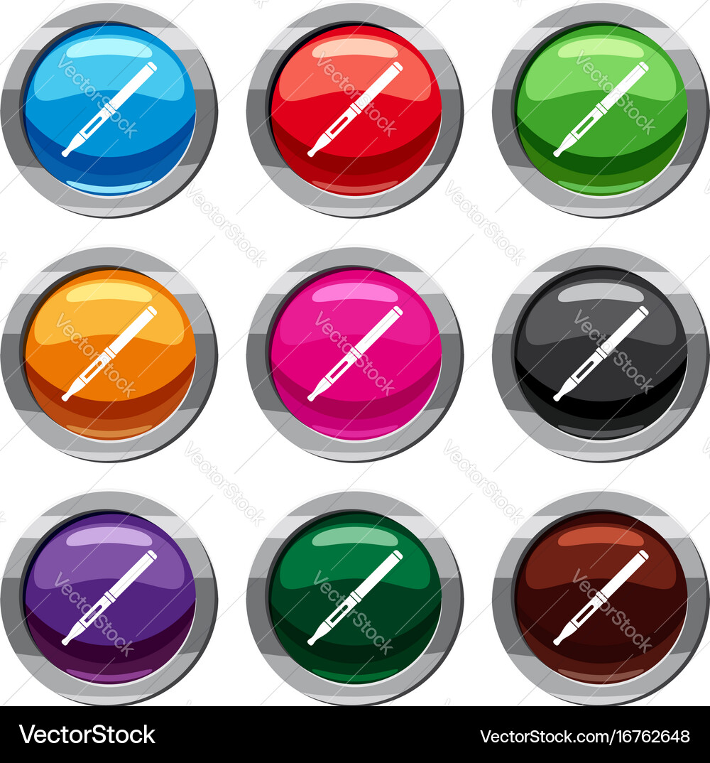 Mod and clearomizer in the kit set 9 collection Vector Image