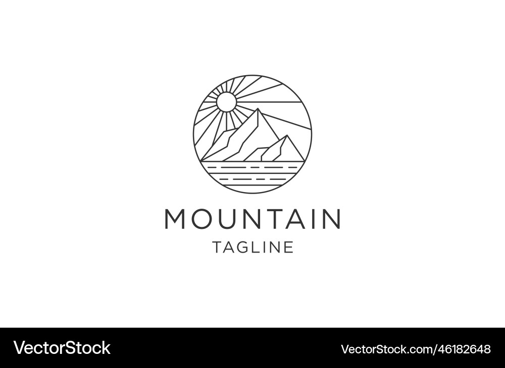 Mountain logo Royalty Free Vector Image - VectorStock