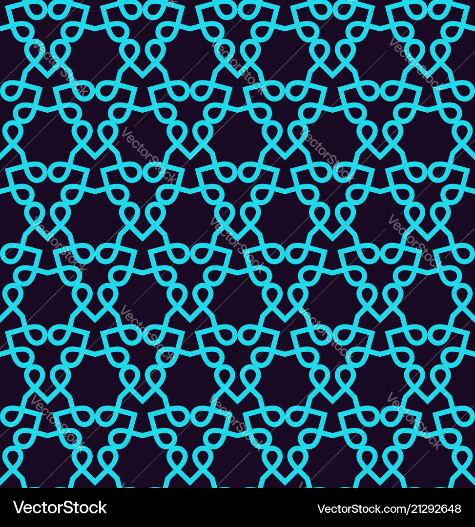 Seamless pattern ornament of lines and curls Vector Image