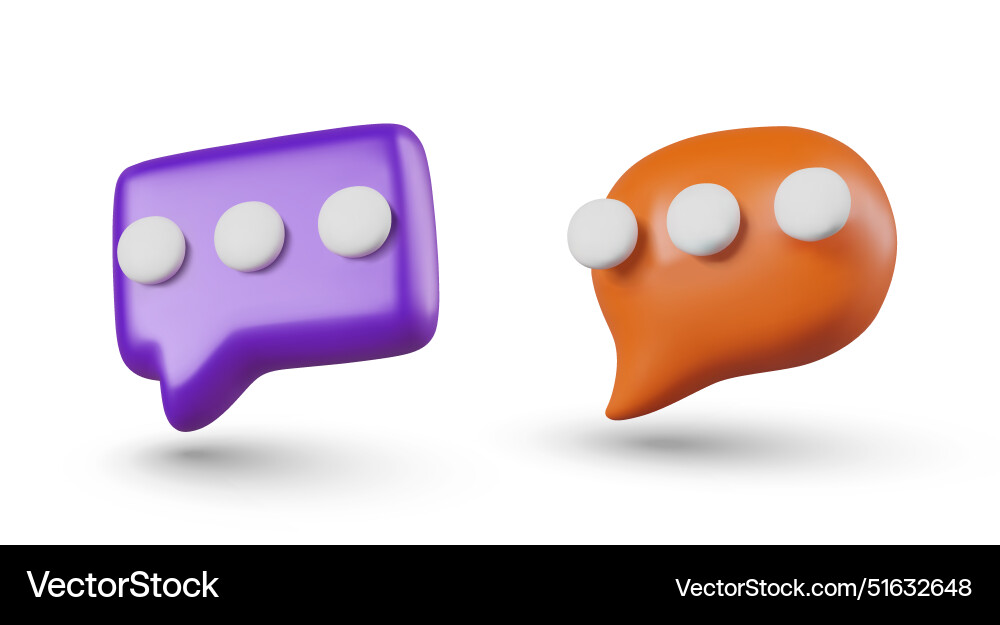 Speech bubbles of different colors and shapes Speech bubbles of different colors and shapes vector image