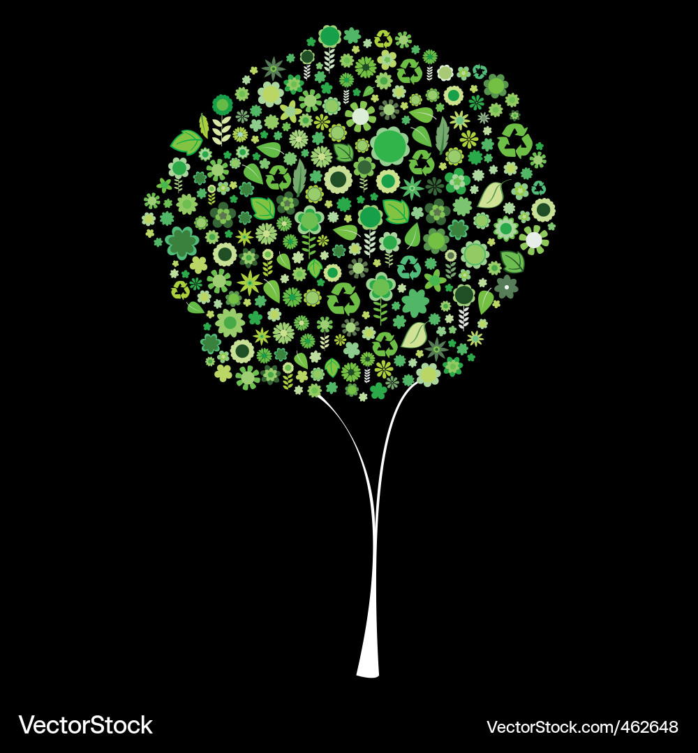 Tree shape vector image