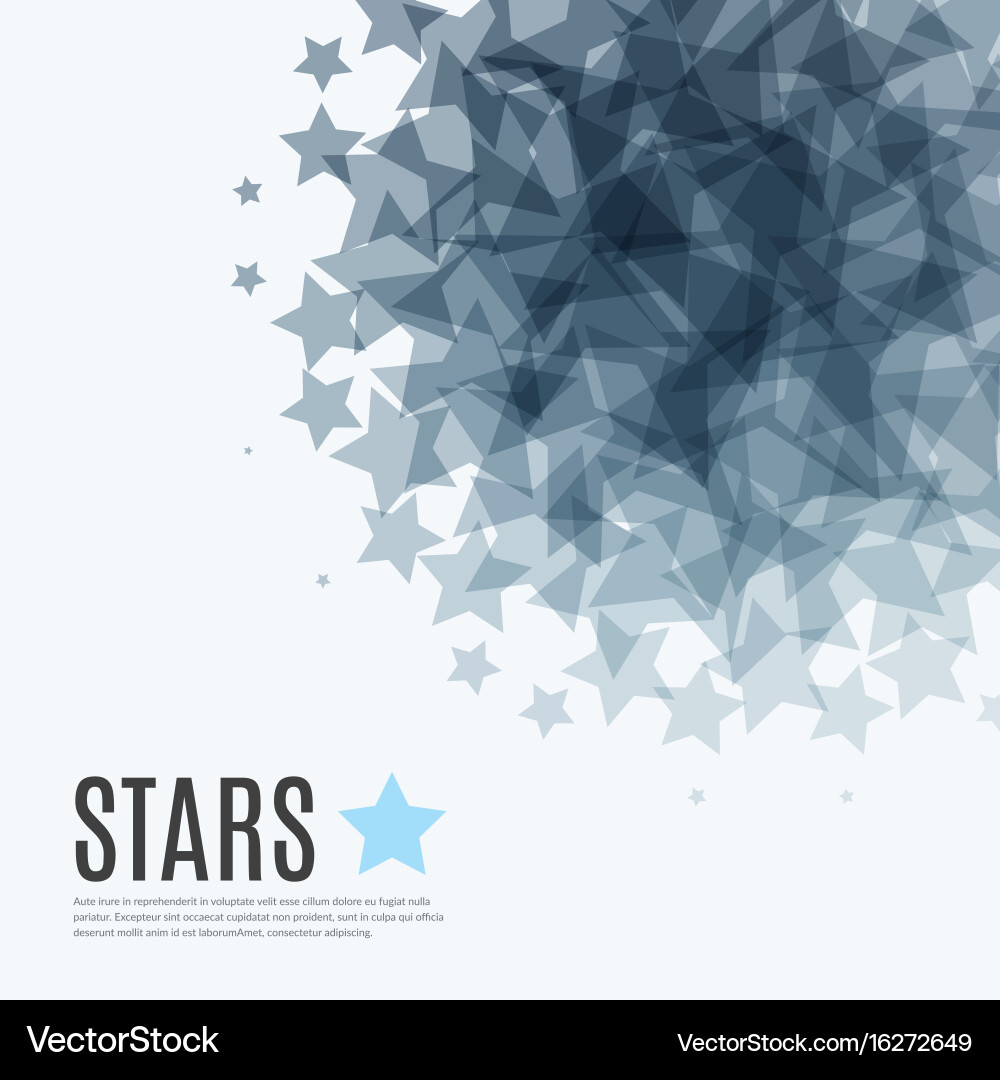 Abstract design elements with stars for fun vector image