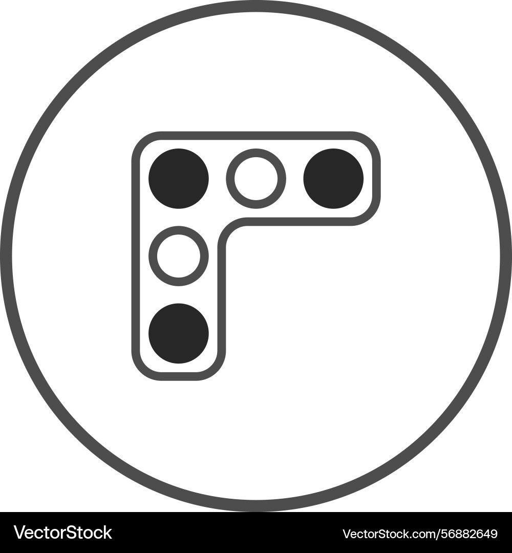 Abstract of dots forming shape in simple design vector image