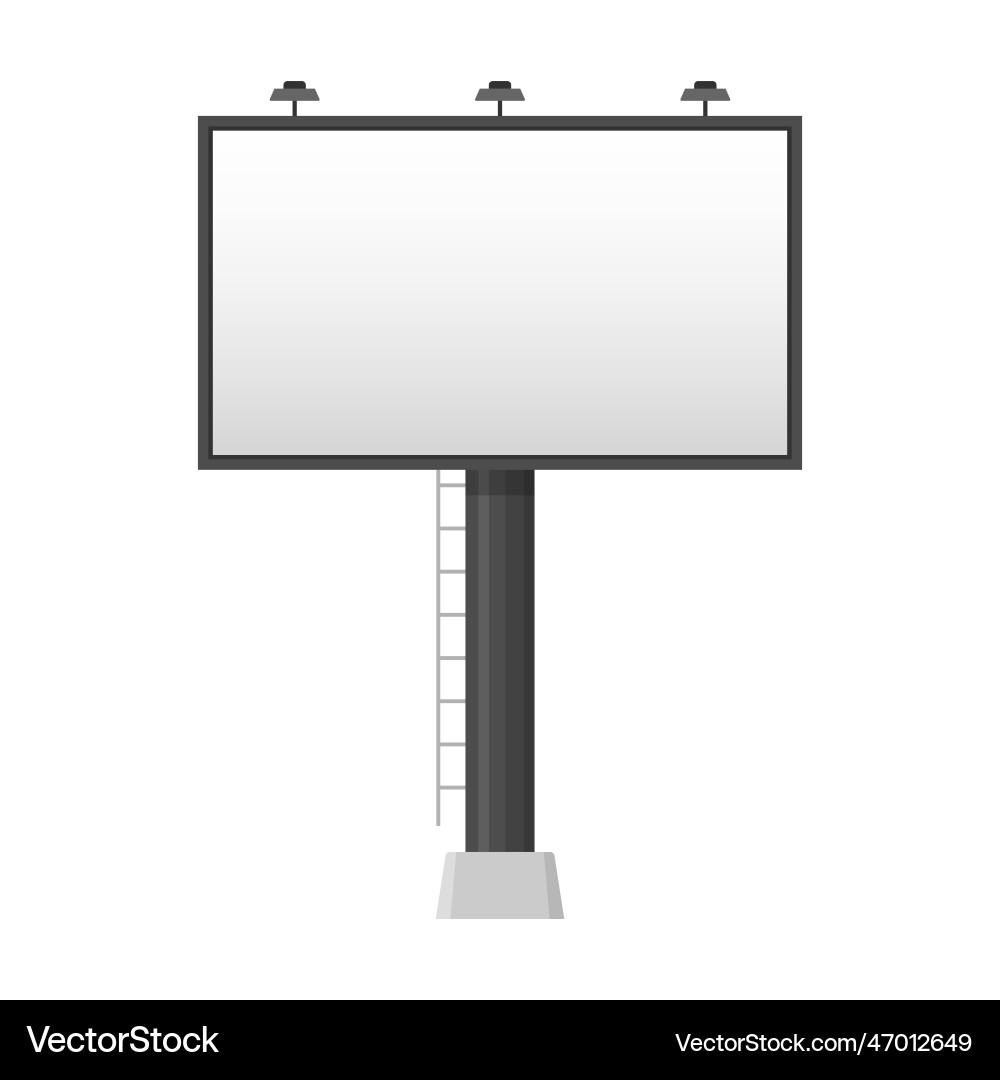 Billboard blank set empty isolated Billboard blank set empty isolated Vector Image