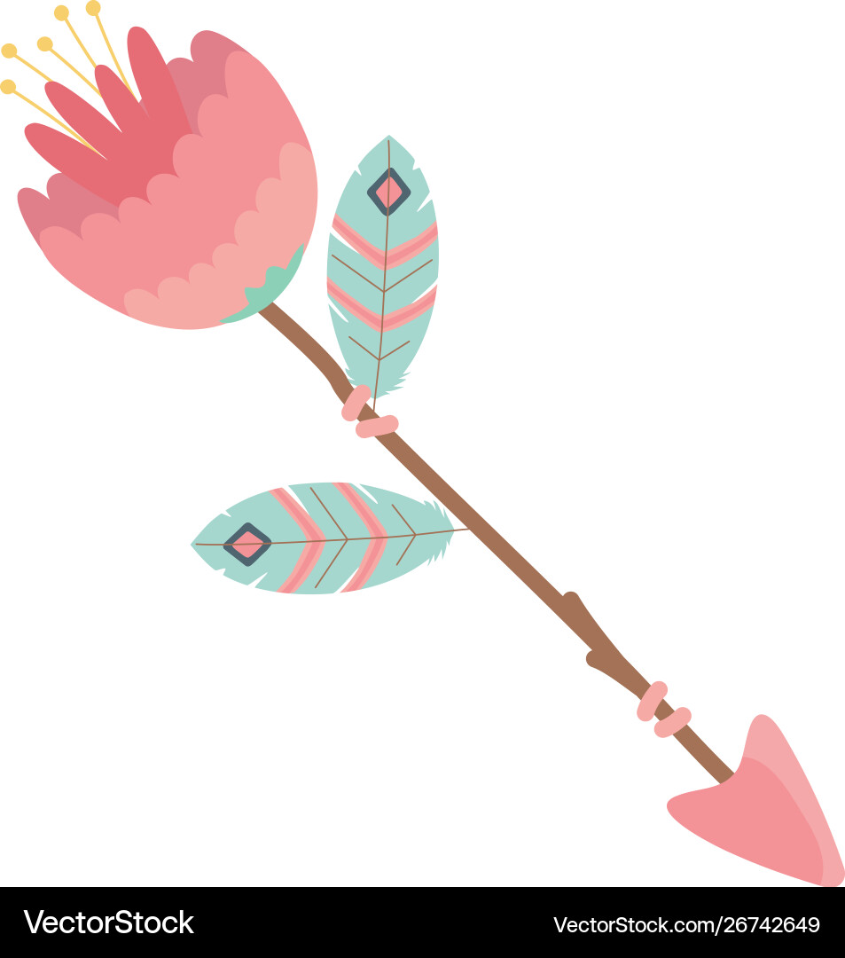 Isolated boho arrow design Vector Image