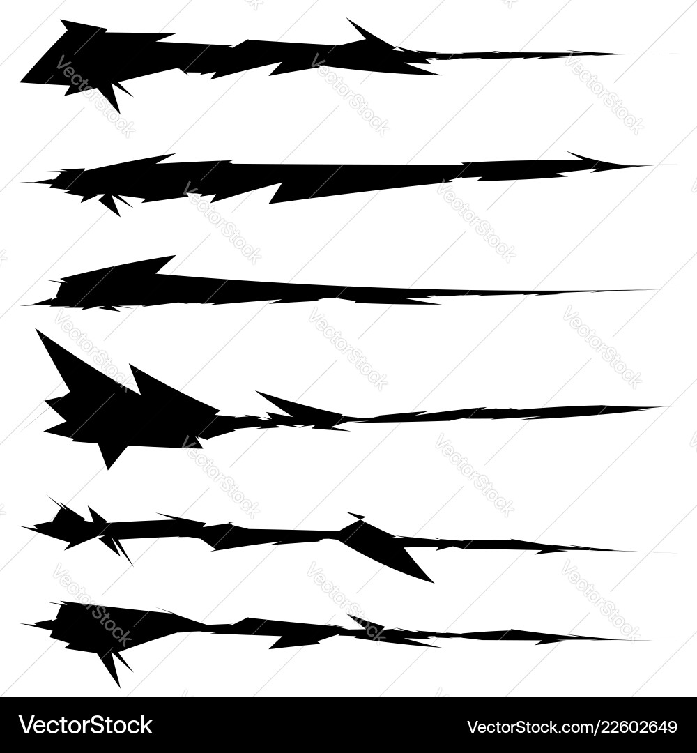 Set of textured rough and grungy elements Set of textured rough and grungy elements vector image