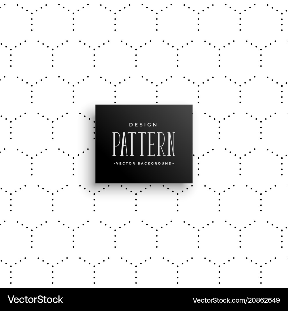 Subtle Hexagonal Dots Pattern vector image