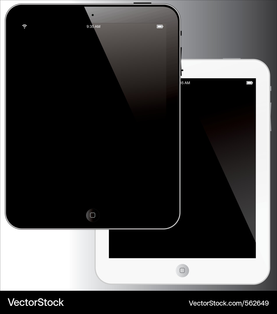 Tablet Computer Display vector image
