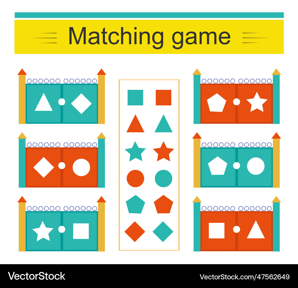 Task for the development of attention and logic Task for the development of attention and logic Vector Image
