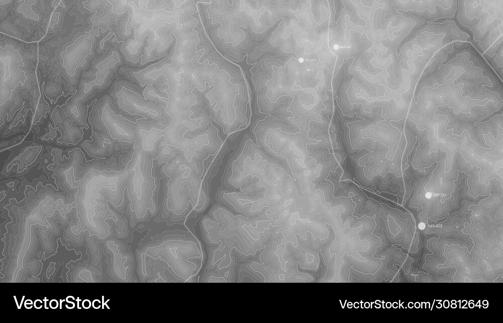 Terrain big data visualization futuristic map Terrain big data visualization futuristic map Vector Image