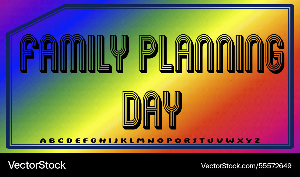 Text effects with editable colors and abstract Vector Image