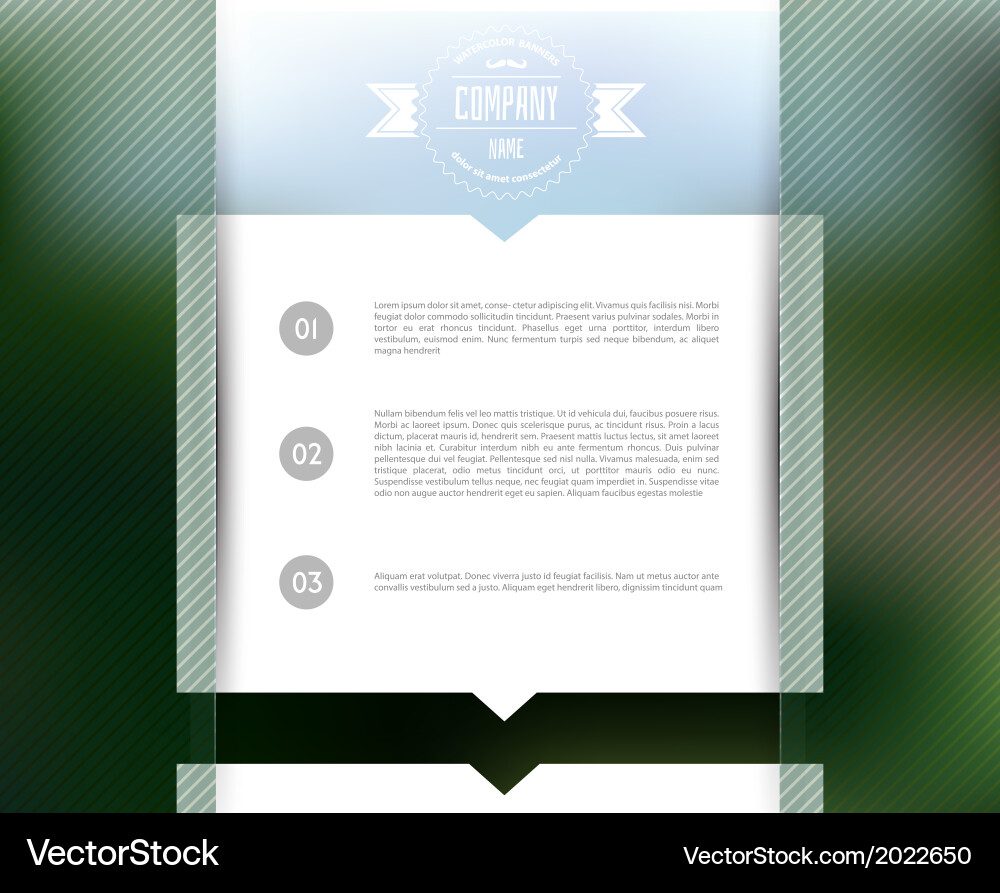 Blurred web design template vector image
