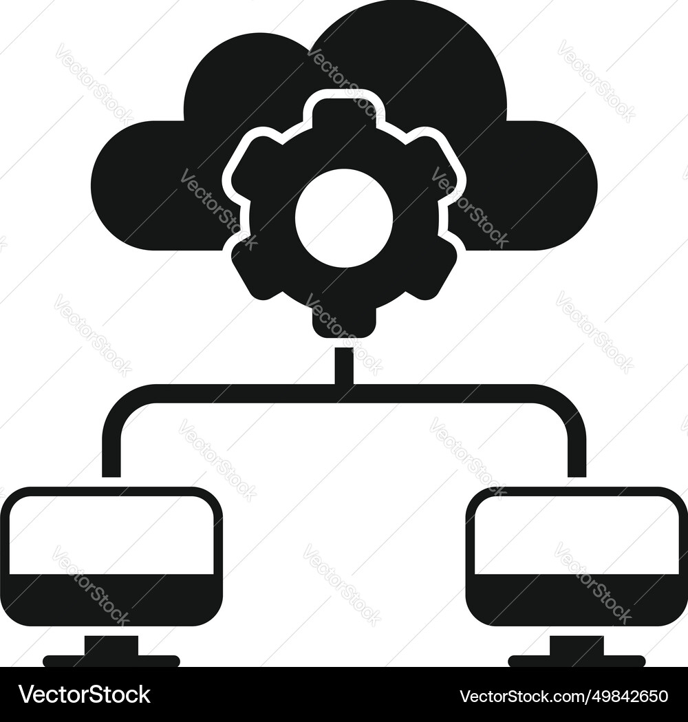 Server local network icon simple internet Server local network icon simple internet vector image