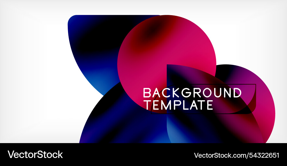 Bright circles with shadows abstract background Vector Image