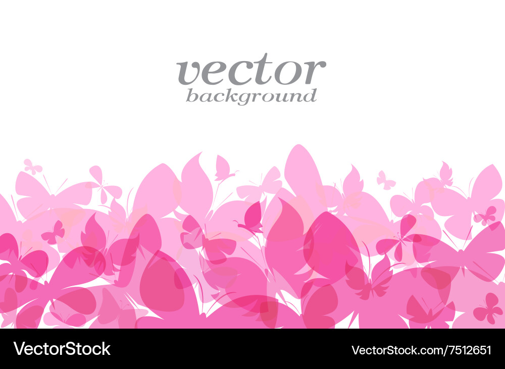 Butterfly Background Vector Image