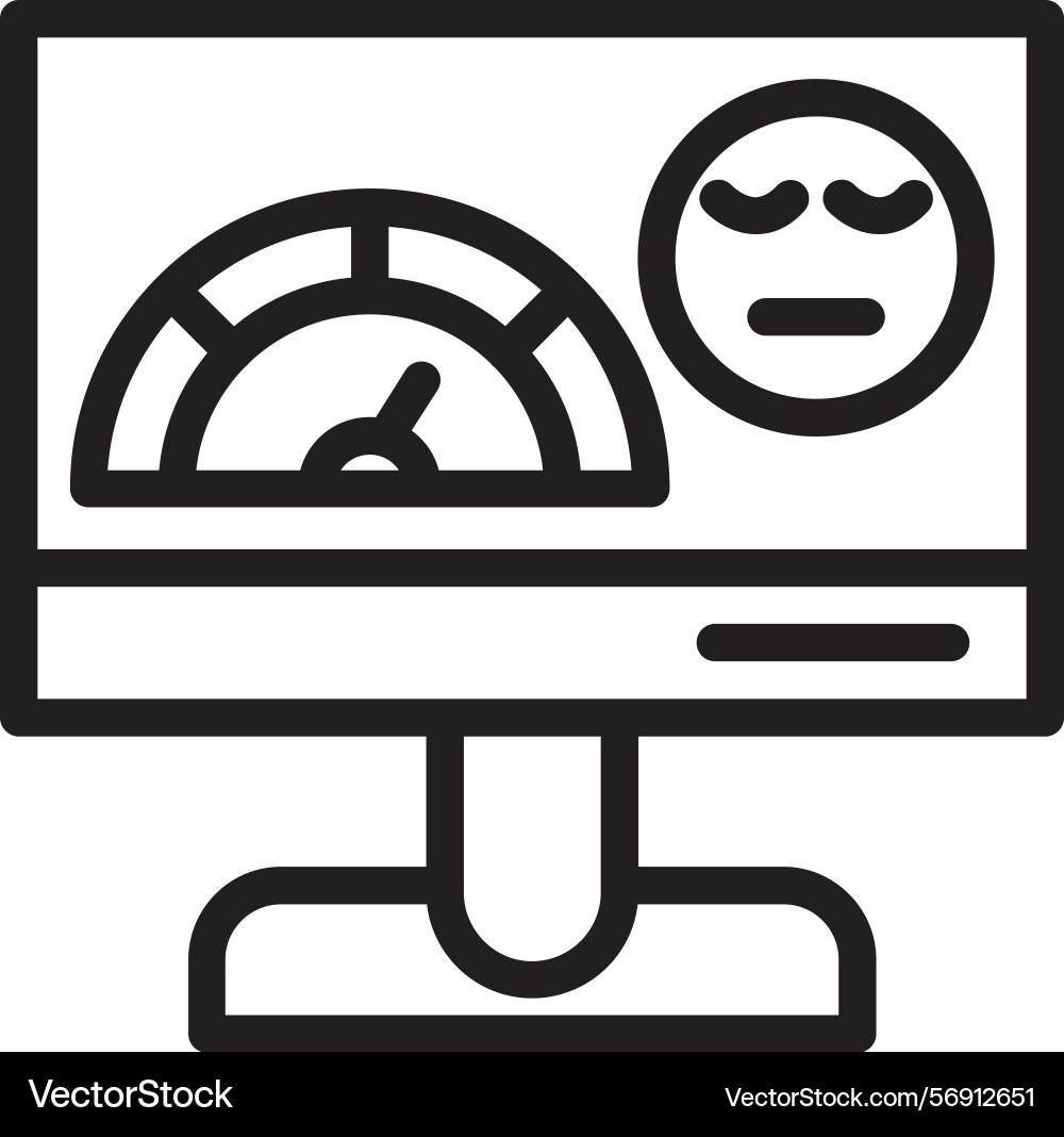 Clientscore linear style icon design vector image