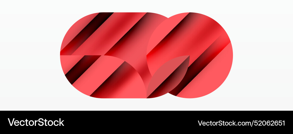 Geometric diagonal line and circle shape wide Geometric diagonal line and circle shape wide vector image