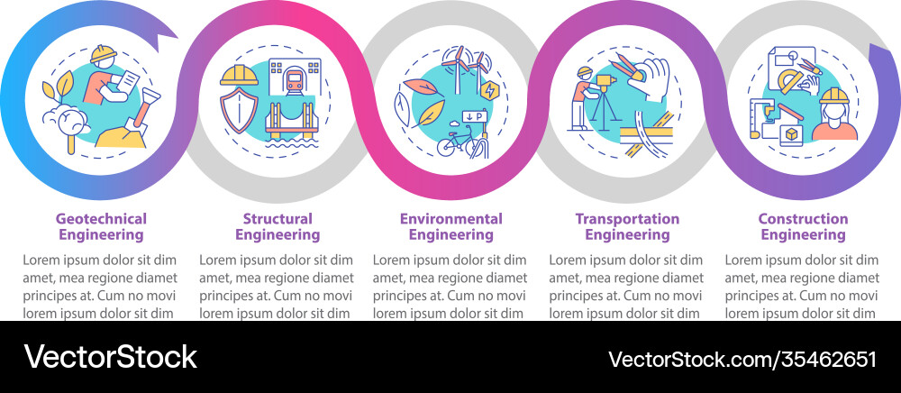 Professionelle Engineering-Arbeit infographische Vorlage Professionelle Engineering-Arbeit infographische Vorlage vektorbild